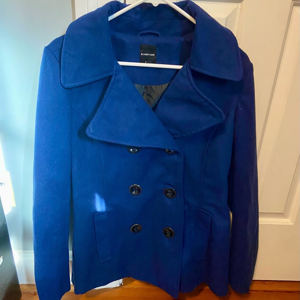 Rampage Royal Blue Pea Coat